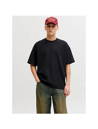 Jack&Jones pánské tričko JJEBARRON TEE SS O-NECK NOOS 12298906 BLACK Jack&Jones pánské tričko JJEBARRON TEE SS O-NECK NOOS 12298906 BLACK