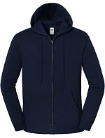 Fruit of the Loom Iconic Premium Hooded Sweat Jacket Mikina s kapucí z těžké bavlny 16.2286 deep navy Fruit of the Loom Iconic Premium Hooded Sweat Jacket Mikina s kapucí z těžké bavlny 16.2286 deep navy