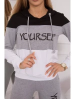 Sada s potiskem Sama černá+šedá