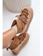 Sněhule S Vázáním Na Platformě Hnědé Mavora Sněhule S Vázáním Na Platformě Hnědé Mavora