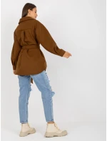 Dámský kabát EM PL 2939 85 hnědá Dámský kabát EM PL 2939 85 hnědá