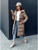 Dámský prošívaný kabát GLAMMANT beige FashionStreet TY4354 Dámský prošívaný kabát GLAMMANT beige FashionStreet TY4354