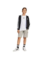 Dětská mikina adidas Essentials Full-Zip černobílá JD6494