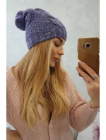 Fleecová čepice Carolina K243 fialová