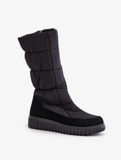 Dámské sněhule na zip Progress Černé