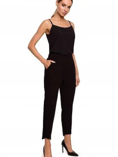 Dámské společenské kalhoty M603 černé - Moe