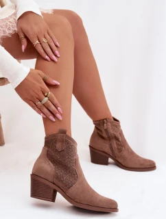 Boty na podpatku  model 224429 Step in style