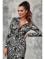 Zeleno-černé šaty MONAM FashionStreet EY2422