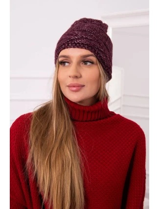 Fleecová čepice Edyta K298 tmavě fialová Fleecová čepice Edyta K298 tmavě fialová