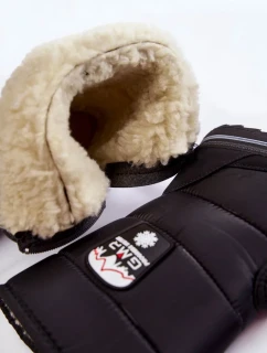 Dámské sněhule se zipem Progress PROGJ-21-09 Černé