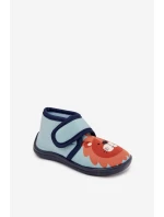 Dětské bačkory na suchý zip – modré Katline Dětské bačkory na suchý zip – modré Katline