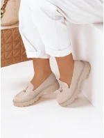 Dámské béžové mokasíny LOAFELIA FashionStreet ZY0606