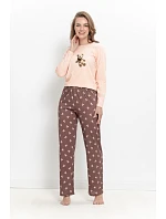3627 DÁMSKÉ DLOUHÉ PYŽAMO LUMI S–XL