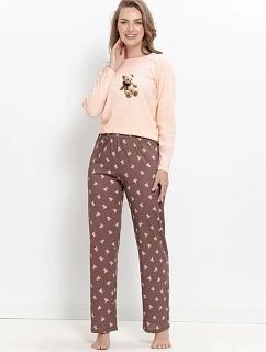 3627 DÁMSKÉ DLOUHÉ PYŽAMO LUMI S–XL