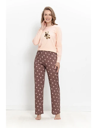 3627 DÁMSKÉ DLOUHÉ PYŽAMO LUMI S–XL