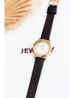 Dámské kožené hodinky Giorgio&Dario Classic Černá Dámské kožené hodinky Giorgio&Dario Classic Černá