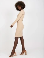Šaty FN SK 4607.16X béžová Šaty FN SK 4607.16X béžová