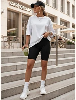 Dámské kalhoty s vysokým pasem, černé, FashionStreet SY0562 Dámské kalhoty s vysokým pasem, černé, FashionStreet SY0562
