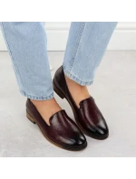 Dámská lakovaná obuv lord bordó Potocki 19337