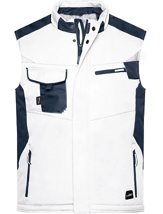 Daiber JN 825 Pracovní zimní softshellová vesta - Strong 02.0825 white/carbon Daiber JN 825 Pracovní zimní softshellová vesta - Strong 02.0825 white/carbon