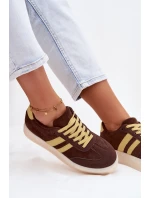 Dámské tenisky na platformě čokoládové Giselia