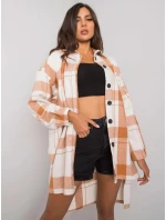 Dámská košile EM KS 180- 1.12X hnědo-bílá - FPrice Dámská košile EM KS 180- 1.12X hnědo-bílá - FPrice