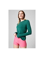 CASALL Delight Tričko s dlouhým rukávem Crew Neck zelené
