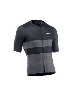 Cyklistické tričko NORTHWAVE Blade Air Jersey Short Sleeve – černé/tmavě šedé