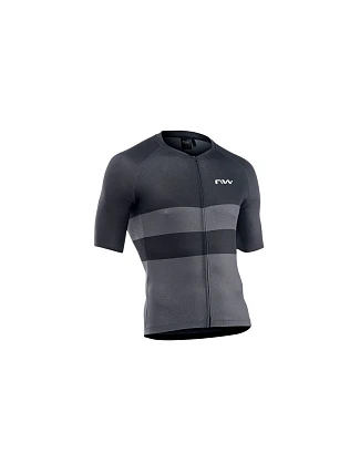 Cyklistické tričko NORTHWAVE Blade Air Jersey Short Sleeve – černé/tmavě šedé