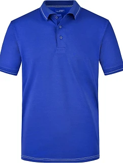 Daiber JN 569 Pánské žerzejové elastické polo 02.0569 royal/white