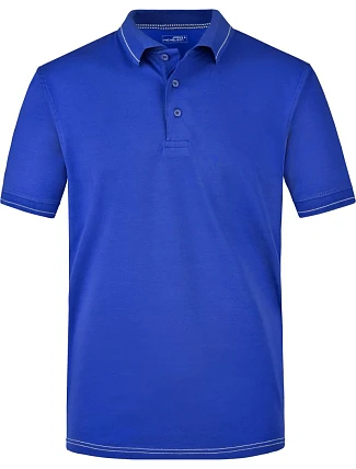 Daiber JN 569 Pánské žerzejové elastické polo 02.0569 royal/white