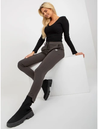 Teplákové kalhoty RV DR 8370.00 khaki barva