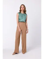 S331 Halenka bez rukávů - béžová S331 Halenka bez rukávů - béžová