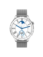 Dámské chytré hodinky Rubicon RNCF02-1 Silver + Black Silicone Strap Dámské chytré hodinky Rubicon RNCF02-1 Silver + Black Silicone Strap