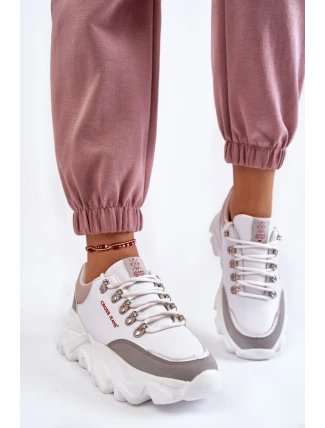 Dámské Tenisky na platformě Cross Jeans KK2R4071C Bíle