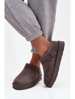 Dámské sněhule s teplou podšívkou tmavě šedé Serenne