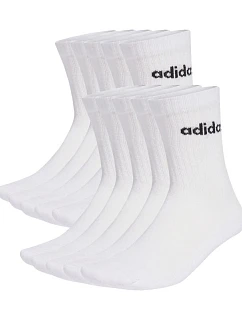 Adidas Cushioned Linear Crew ponožky 10 párů bílé KF9091