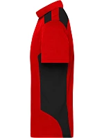Daiber JN 1826 Pánské pracovní piqué polo "Strong" 02.1826 red/black