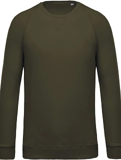 Kariban K 480 Pánská raglánová mikina z bio bavlny 20.K480 mossy green