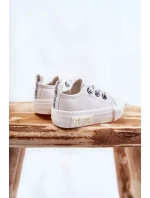 Dětské kožené tenisky BIG STAR KK374058 Bílé