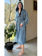 Dámský župan dlouhý s kapucí Klára