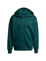 Pánská mikina adidas ALL SZN Fleece Full-Zip zelená JX5101 pánská