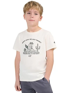 Chlapecké tričko 4F M2815 broken white 4FJWSS26TTSHM2815 11S