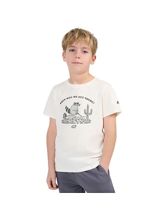 Chlapecké tričko 4F M2815 broken white 4FJWSS26TTSHM2815 11S Chlapecké tričko 4F M2815 broken white 4FJWSS26TTSHM2815 11S