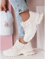 Dámské tenisky na silnější podrážce SOFTLACE beige FashionStreet ZY0655