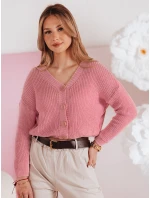 Dámský oversize žebrovaný svetr SWEETDREAM růžový FashionStreet MY2460