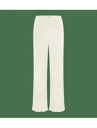 Versatile Rib Straight Trousers - Silk White - TRIUMPH Silk White - TRIUMPH Versatile Rib Straight Trousers - Silk White - TRIUMPH Silk White - TRIUMPH