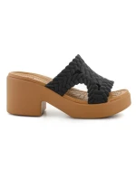 Žabky Crocs Brooklyn Woven Slide Heel W 209979-001