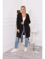 Zateplená bunda s kapucí černá