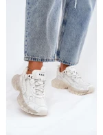 Dámské Kožené Tenisky GOE RR2N4083 Béžové